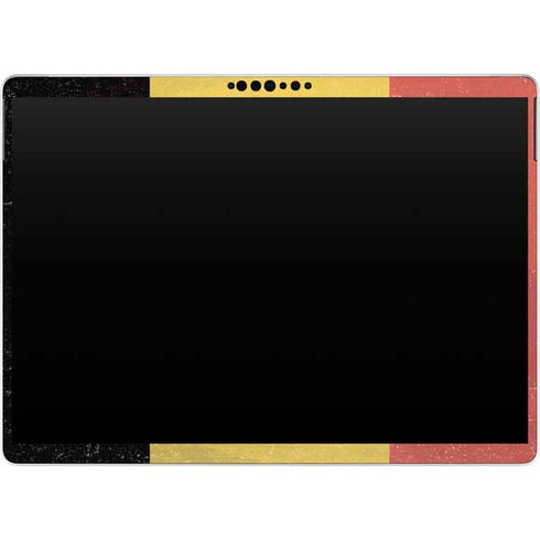 Belgium Flag Distressed Surface Pro 8 Skin